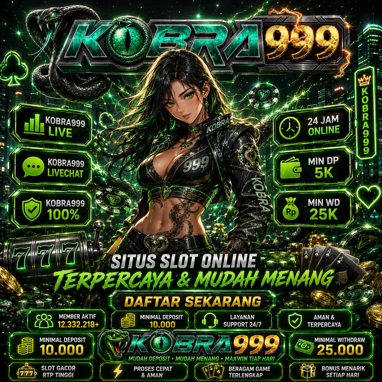 KOBRA999 Situs RTP Tinggi dan terpercaya kepada semua pemain